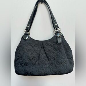 Black vintage coach shoulder bag